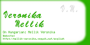 veronika mellik business card